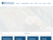 Tablet Screenshot of blueorchard.com